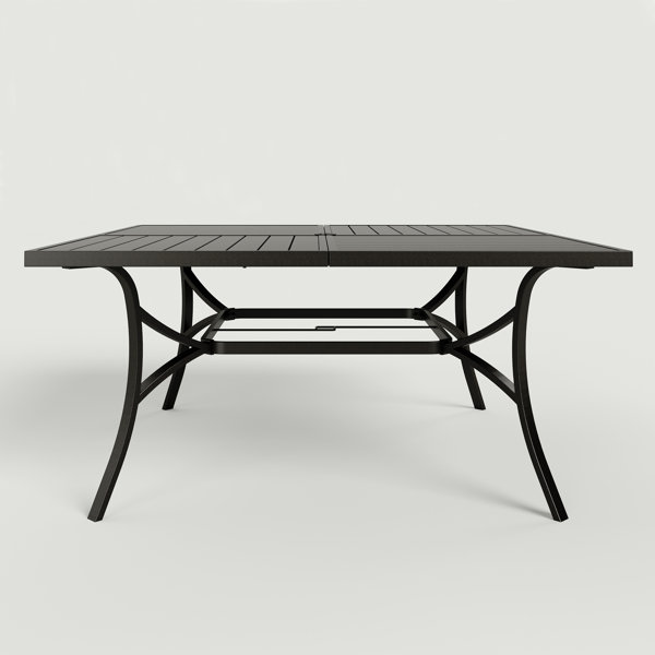 Lark Manor Ballarat Metal Outdoor Dining Table & Reviews Wayfair